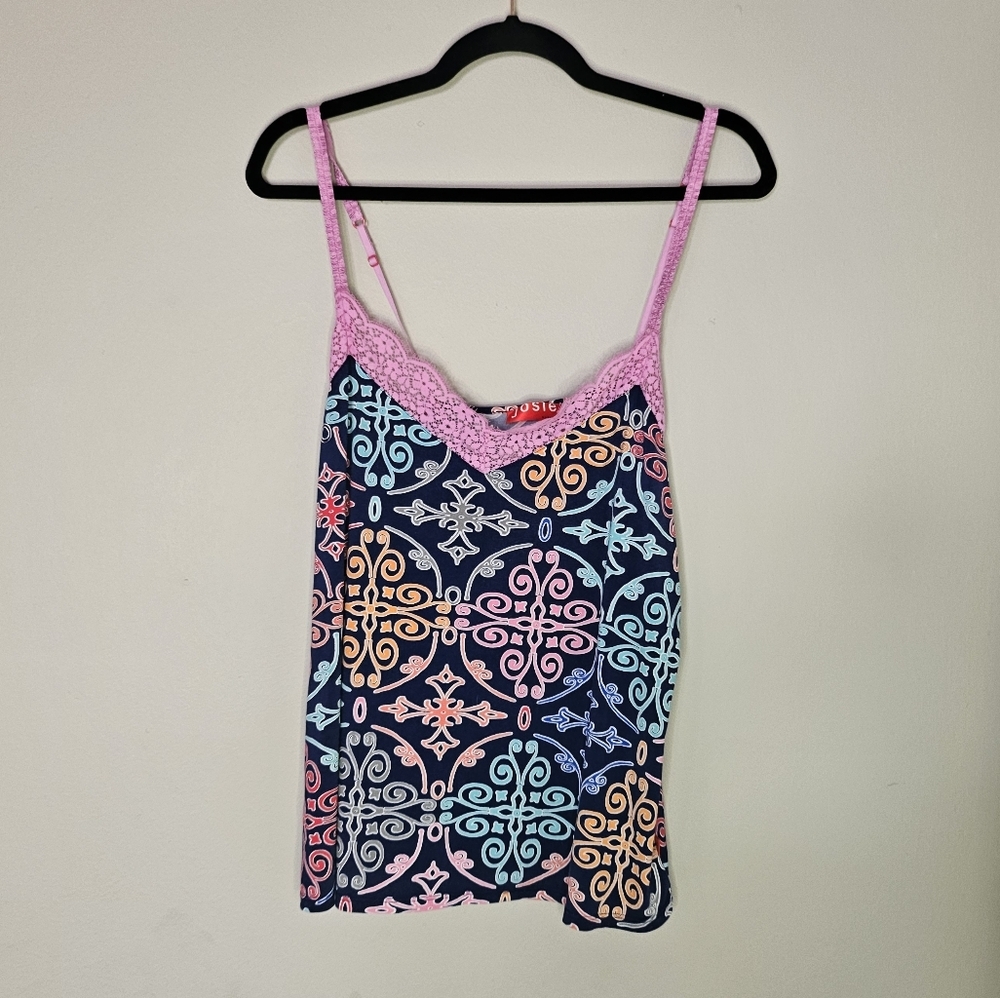 Josie Natori Multicolor Cami Top - Picture 1 of 9